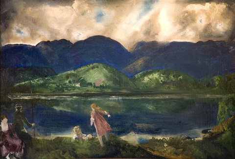 Painting of George Wesley Bellows Coopers Lake Woodstock