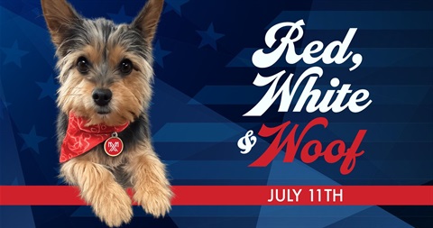 Red, White & Woof on July 11th