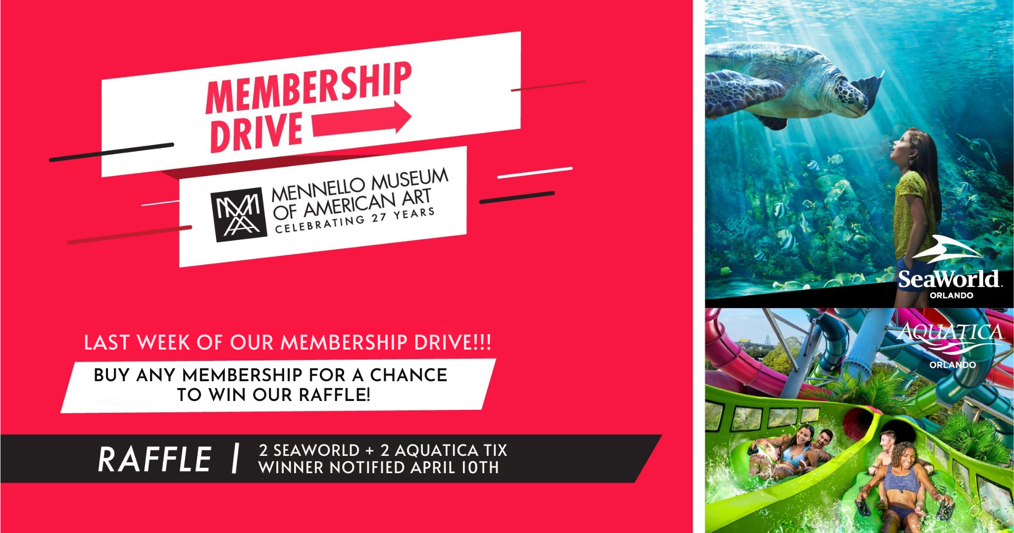 A special flash sale on membership flyer with raffle details
